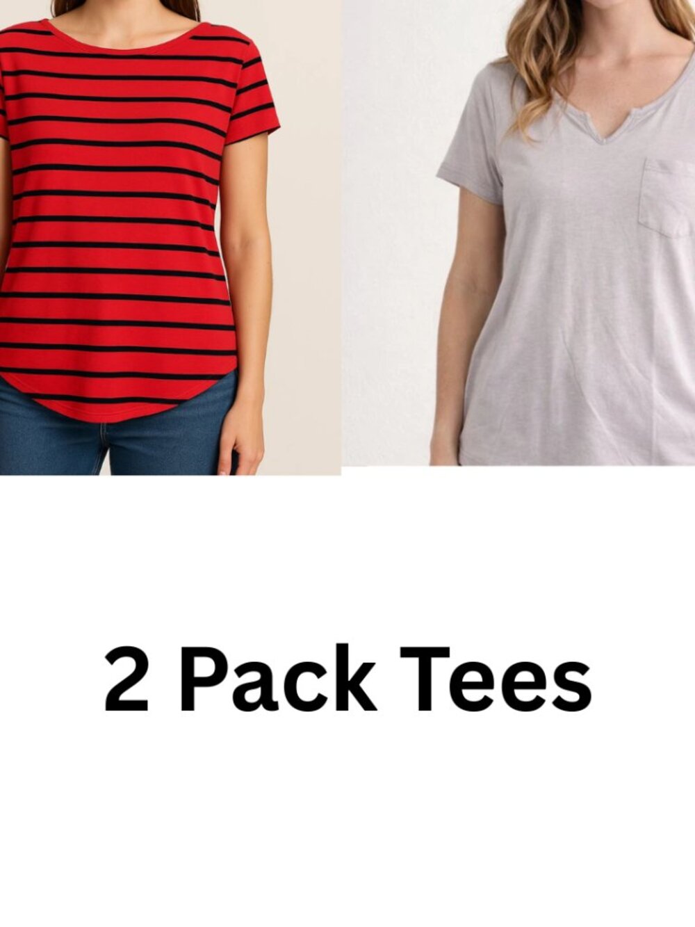 NEW - Lot of 2 Express Summer Basic T-Shirt Top Tee  Women Size M Short Sleeve